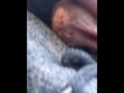 Preview 4 of Playing with My Hairy Soft Cock Outdoors