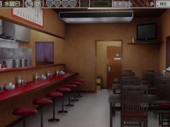 【SLGエロゲーくらげらいふ実況】ラーメン屋の地味巨乳女バイトのおっぱい揉みまくってセックスしてしまい・・(Hシーンアニメーションおさわり同人エロゲー) - Screenshot 6 of 16 - エロゲ実況