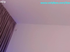 Teen doing sensual tease and she's enjoy it