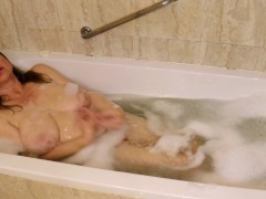 A Splash of Love: Horny Granny MariaOld’s Bathroom Masturbation