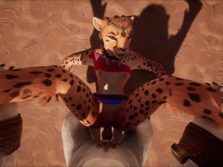 Furry x Furry POV Pilory Slapping and Fucking Bondage BDSM