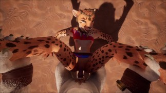 Furry x Furry POV betrapt slaan en neuken bondage bdsm