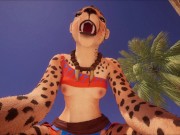 Preview 3 of Cute furry cheeta girlfriend - pov fucking