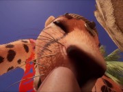 Preview 5 of Cute furry cheeta girlfriend - pov fucking