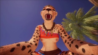 Cute namorada peluda cheeta - pov porra