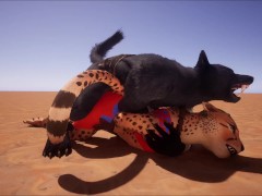 Finally fucking the furry girl behind the glory hole - rough hardcore