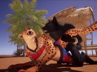 Finally Fucking the Furry Girl behind the Glory Hole - Rough Hardcore