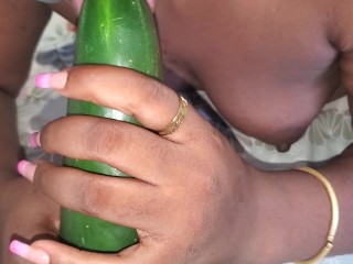 Big Cucumber 🥒 Cum in my Mouth 👄