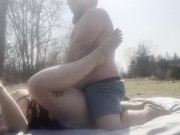 Preview 3 of Fat smoking sex outdoors