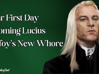 Eerste Dag Wordt Lucius Malfoy's Nieuwe Hoer