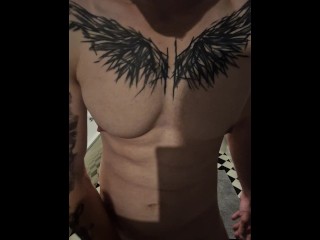 Tatto Sexy Gespierde Mannen Kreunen