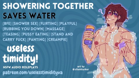 Showering Together Saves Water [BFE] [Shower Sex] [Creampie] | Audio Roleplay For Women [M4F]