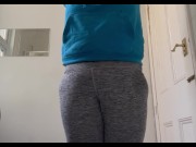 Preview 6 of Rewetting my grey leggings