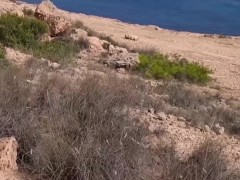 Orgasm control in the taxi Hot public orgasm