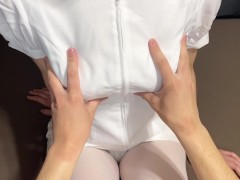 Hなナース姿の高身長彼女の巨乳は好きですか?〈看護師/前戯/巨乳/爆乳/おっぱい/谷間/ブラジャー/ストッキング/タイツ/パンスト/白タイツ/パンチラ/足フェチ/美脚/素人/コスプレ/スレンダー〉 - Screenshot 8 of 16 - Big Boobs