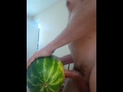 Preview 4 of I fuck a watermelon imagining is your big ass