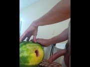 Preview 5 of I fuck a watermelon imagining is your big ass