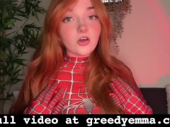 Spider-Bitch Marvel Cosplay - Goddess Worship Beta Loser Humiliation