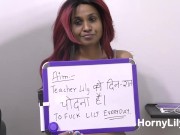 Preview 4 of Horny Sex Teacher Giving Lesson How To Suck A Big Black Indian Cock