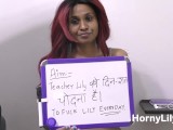 Horny Sex Teacher Giving Lesson How To Suck A Big Black Indian Cock