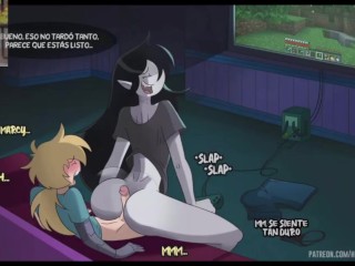 Finn Fucks with his Neighbor Marceline and Cums in her