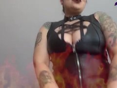 STROKE YOUR COCK FOR THE SATANIC TEMPTRESS