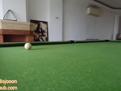 سکس ایرانی بیلیارد شرطی بازی کردیم باختم مجبور شدم بهش بدم (مکالمه فارسی) - Screenshot 2 of 16 - Irani