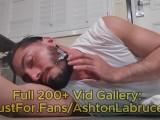 HANDSFREE cumshot + Cum in my beard