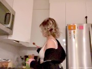 Preview 2 of Mean Step Sis Makes Fun of You while Making a Snack POV HUMILIATION DENIAL LOSER PORN FEMDOM BRAT