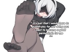2B locks your dick in chastity to make sure you stay pussyfree (femdom