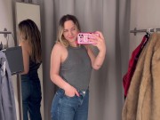 Preview 1 of See through Transparent blouses TRy on Haul