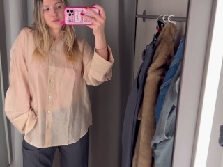 Voir à Travers Des Chemisiers Transparents TRy on Haul