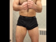 Preview 1 of HAIRY MUSCLE BEAR FULL BODY FLEXING