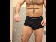 Preview 5 of HAIRY MUSCLE BEAR FULL BODY FLEXING