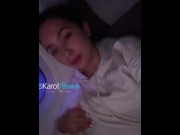 Preview 2 of Karol rosado | Masturbation makes the time “fly by” on long trips