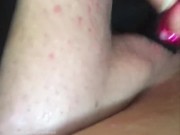 Preview 4 of BBW Wife Plays with her tits first then her Plump Pussy Until She Cums