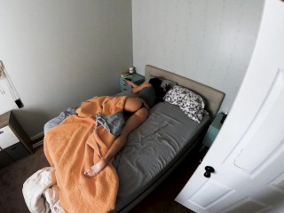 Sorority Step Sister Lets Step-brother Fuck Raw while Parents are away