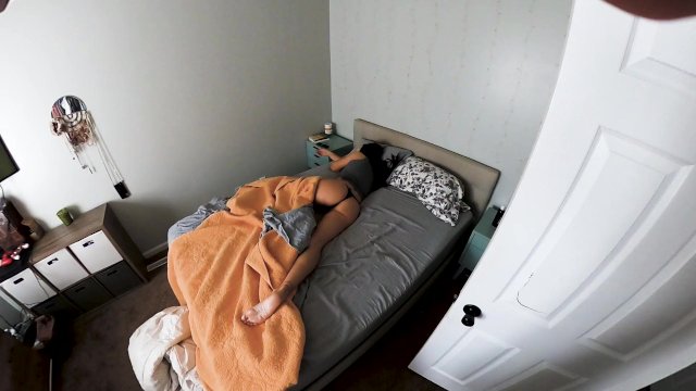 Sorority Step Sister lets step-brother fuck raw while parents are away