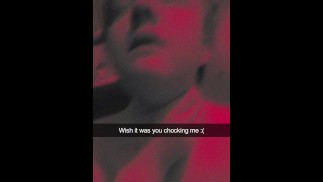Femboy sissy chokes himself