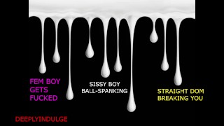 sissy boy / femboy bal spanking (audio rollenspel) volledige clip op onlyfans