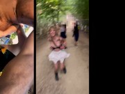 Preview 6 of PUBLIC FLASHING compilation! Risky public blowjob & flashing