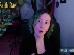 Sissy Wheel Spins - Miss Faith Rae's Casual Candid Femdom Live Stream Camshow Recording- Preview