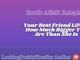 Screen Capture of Video Titled: Lewd ASMR  Your Size Turns Your Best Friend Into a Needy, Submissive Slut