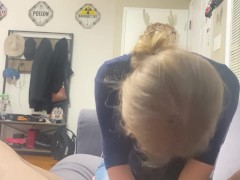 She’s got really good aim with my dick when it cums to coin toss