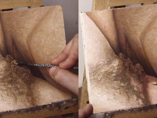 Волосатая Киска Ножницы и Мокрая Лесбиянка Крупным Планом - JOI Живописи Эпизод 118