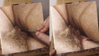 Волосатая Киска Ножницы и Мокрая Лесбиянка Крупным Планом - JOI Живописи Эпизод 118