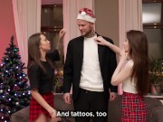 Preview 1 of Dear Santa, Please Fuck Us: Young Chicks Get Their Xmas Wish Granted