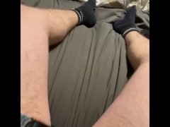 Mr happy time with some moaning cum at the end