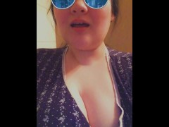 Drooling all Over my Tits with PJs and Messy Hair