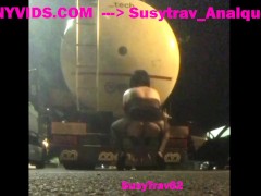 lot lizard at work in truck stops